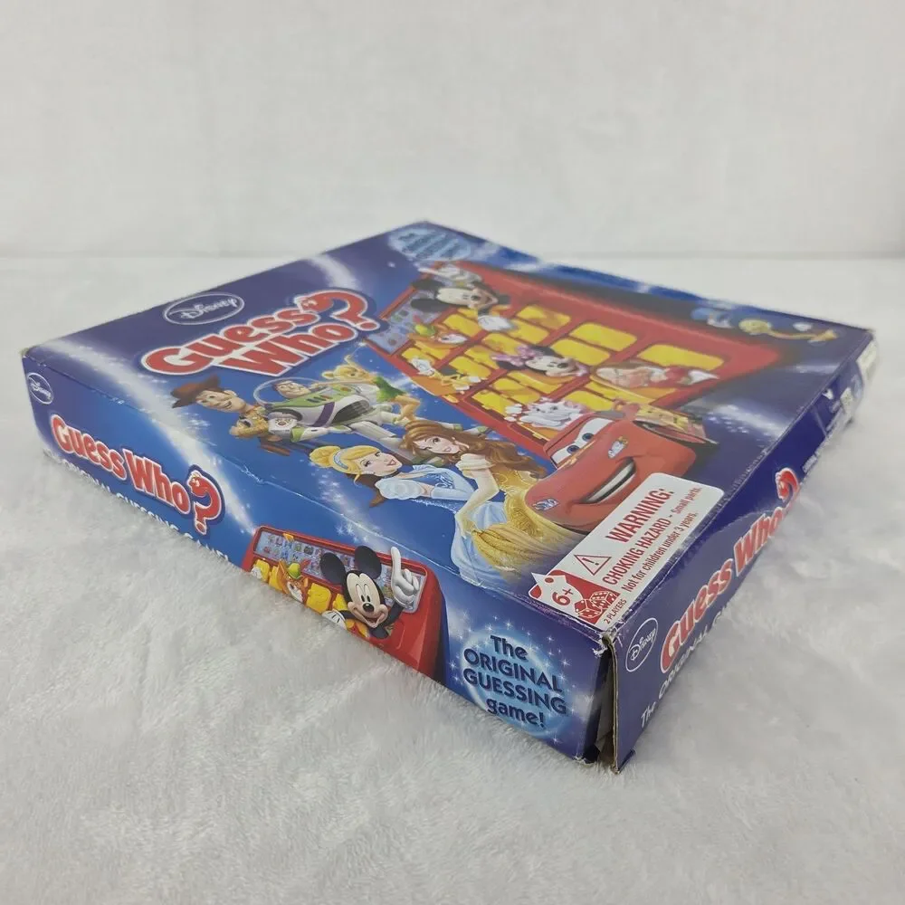 Disney Guess Who Game Hasbro Toy Story Cars Mickey Minnie Princess 2014 Complete